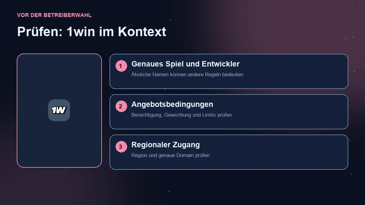 Mines 1win: Prüfung von Spiel, Angebot und regionalem Zugang.