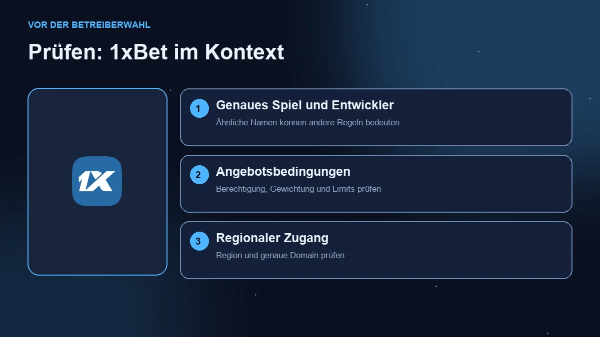 Mines 1xBet: Prüfung von Spiel, Angebot und regionalem Zugang.