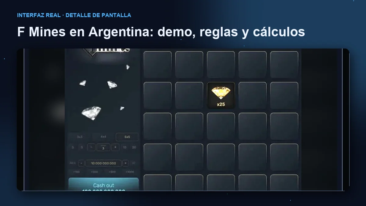 F Mines de Galaxsys: detalle ampliado de la interfaz del juego.