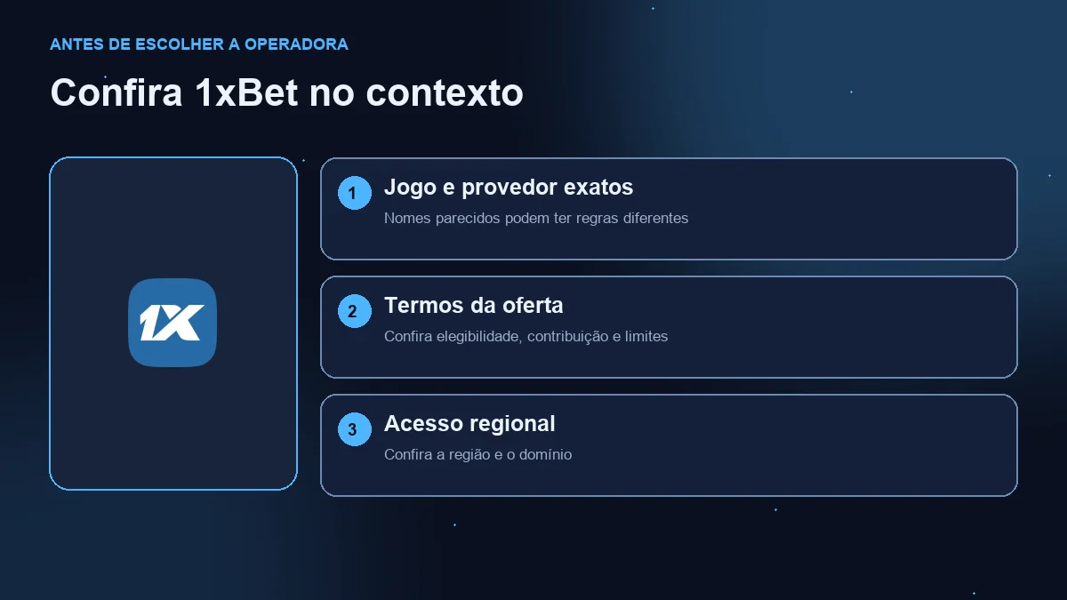 Mines na 1xBet: diagrama de conferência do jogo, termos da oferta e acesso regional.