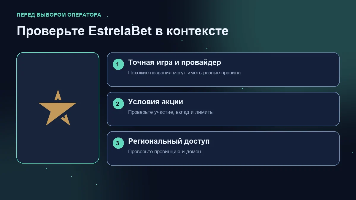 Мины (Mines) в EstrelaBet: схема проверки игры, условий акции и регионального доступа.